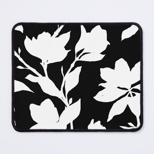 Item preview, Black and White Magnolias Floral Pattern  designed and sold by Studio-C2.