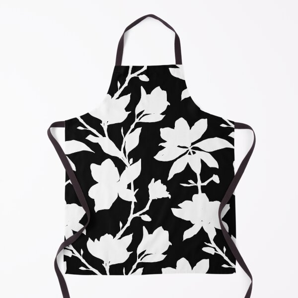 Item preview, Black and White Magnolias Floral Pattern  designed and sold by Studio-C2.