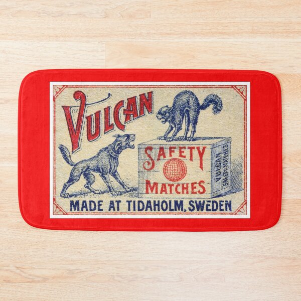 Item preview, Vulcan Sweden Safety Matches Label designed and sold by Duncan-Mac.