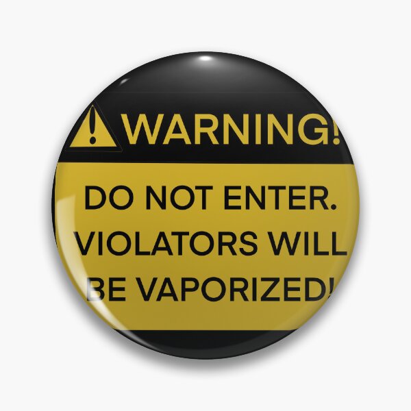 Artikelvorschau, Lustiges gelbes „Warn“-Schild entworfen und verkauft von KitKattyDesigns.