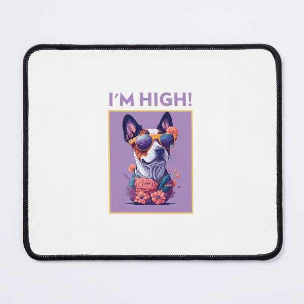 Item preview, I'm High Dog Art T-shirt designed and sold by Abdalla Hussein.