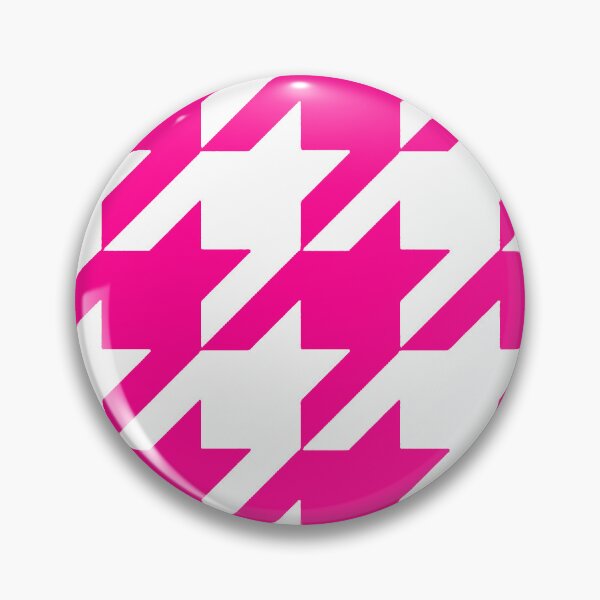 Item preview, hot pink white houndstooth  designed and sold by Gossip Rag.