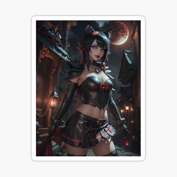 Item preview, Midnight Mischief: Halloween Catgirl Adventure designed and sold by Electric-Easel.
