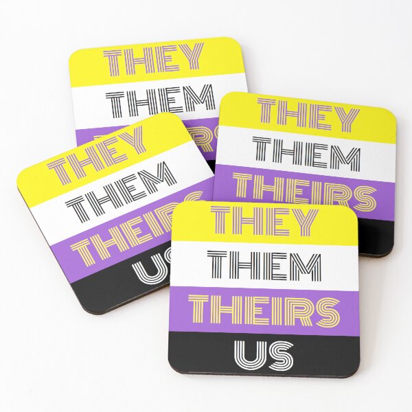 Item preview, Non-Binary Flag - Gender Neutral Pronouns designed and sold by Claire Ramsey.