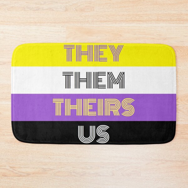 Item preview, Non-Binary Flag - Gender Neutral Pronouns designed and sold by Claire Ramsey.