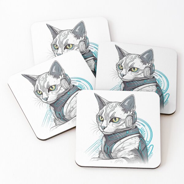 Item preview, HighDesign Shorthair: A Futuristic Breed for Design and German Shepherd Dog Lovers,Featuring High Feline Technology. designed and sold by DooodleGod.