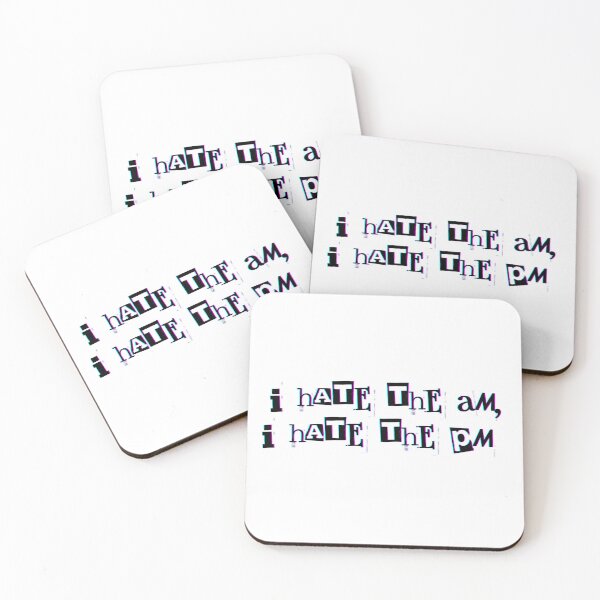 Item preview, hates the AM, hates the PM designed and sold by ouiouiitslucyb1.