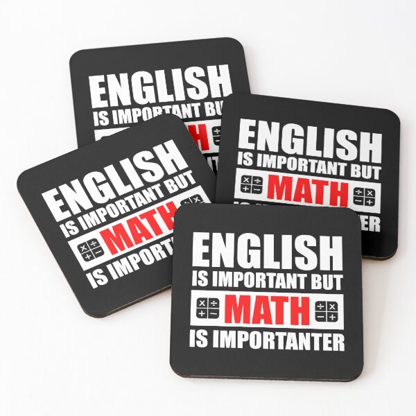Item preview, English Is Important But Math Is Importanter designed and sold by Cat Lady Designs.