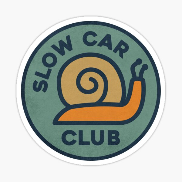 Slow Car Club - Green - Flipped Sticker