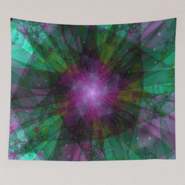 Item preview, Whispering Purple and Green Fractal designed and sold by natnat7w.