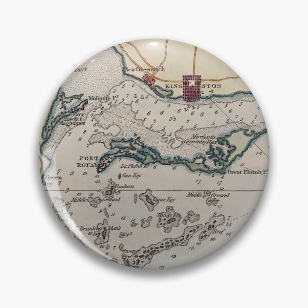 Item preview, Vintage Map of Port Royal Jamaica (1799) designed and sold by BravuraMedia.
