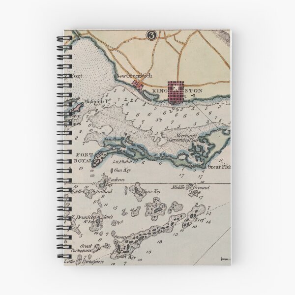 Item preview, Vintage Map of Port Royal Jamaica (1799) designed and sold by BravuraMedia.