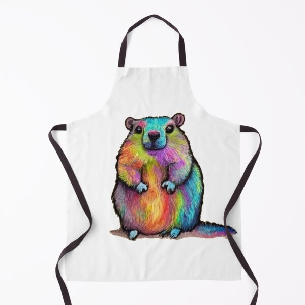 Item preview, Rainbow marmot drawn with graphite designed and sold by GroundhogMs.