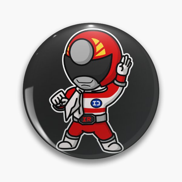 Item preview, Denjiman DenjiRed DenziRed Super Sentai Chibi Style Kawaii designed and sold by mattzwug-draws.