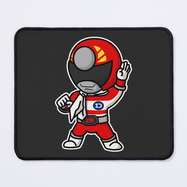 Item preview, Denjiman DenjiRed DenziRed Super Sentai Chibi Style Kawaii designed and sold by mattzwug-draws.