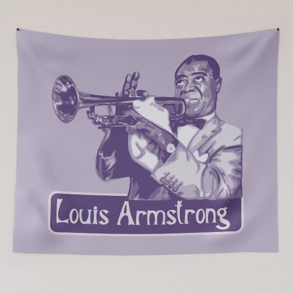 Item preview, Louis Armstrong Portrait designed and sold by Unhinged Heather.