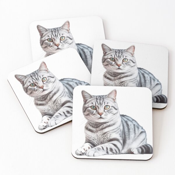 Item preview, Realistic American Shorthair Print - Feline Kouture: Domestic Feline Design by Breed Experts. designed and sold by DooodleGod.