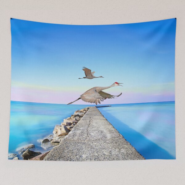 Item preview, Sandhill Cranes Migrating Inland designed and sold by FineArtography.