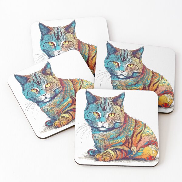 Item preview, American Shorthair Surreal Artwork - Artistic Cat Breed designed and sold by DooodleGod.