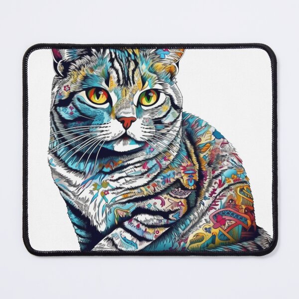 Artikelvorschau, Shorthair Dreams - American Shorthair Cat and German Pointer Dog Surreal Artwork entworfen und verkauft von DooodleGod.