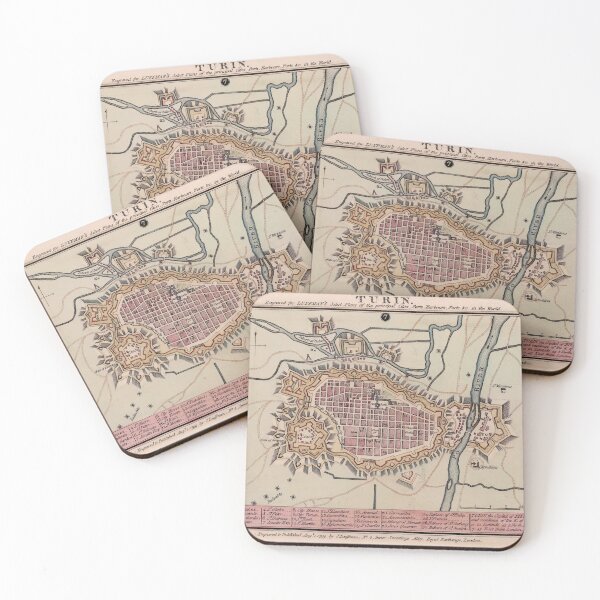 Item preview, Vintage Map of Turin Italy (1799) designed and sold by BravuraMedia.