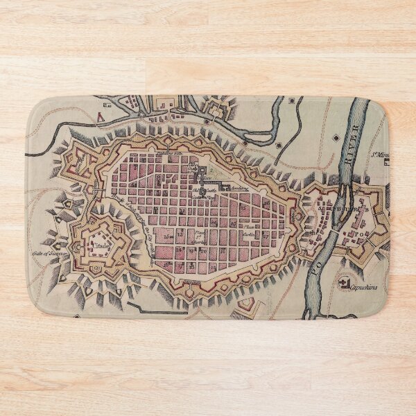 Item preview, Vintage Map of Turin Italy (1799) designed and sold by BravuraMedia.