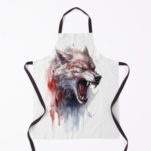 Item preview, Warewolf's Head, Watercolour art designed and sold by DigitalDugong.