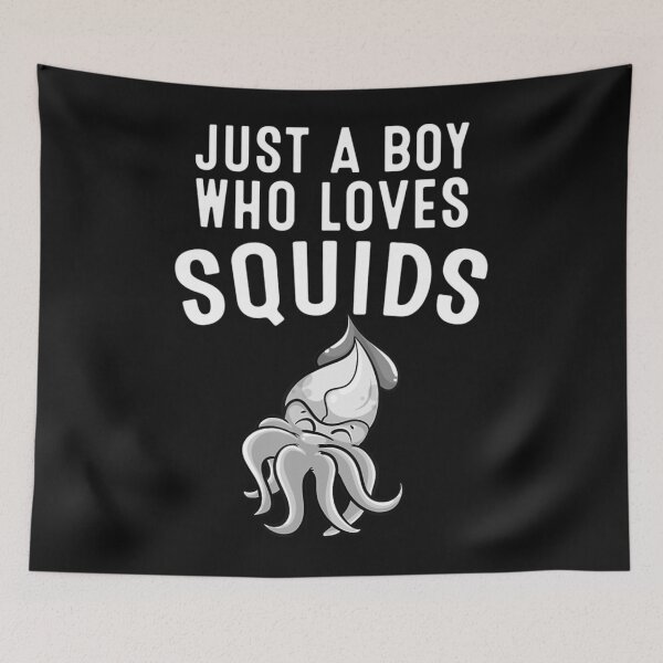 Item preview, Just A Boy Who Loves Squids Calamari Lover Men   designed and sold by AsiaStokes.
