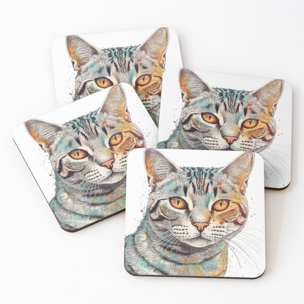 Artikelvorschau, American Shorthair Feline Vintage Print Art: Unique Decor and Lovely Cat Design entworfen und verkauft von DooodleGod.