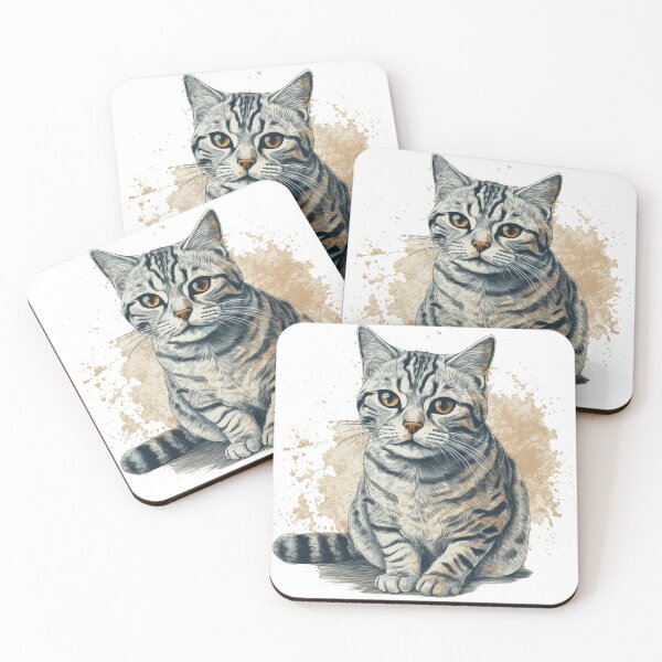 Item preview, Vintage American Shorthair Prints: Feline Art with Retro designed and sold by DooodleGod.