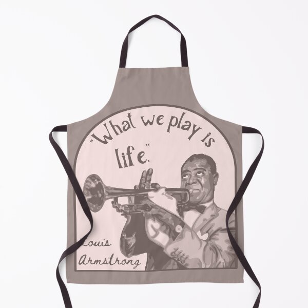 Item preview, Louis Armstrong Portrait And Quote designed and sold by Unhinged Heather.