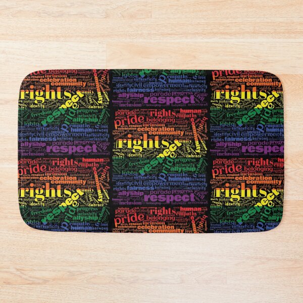 Item preview, LGBT+ Wordcloud - Pride Flag designed and sold by Trinket-Trickster.