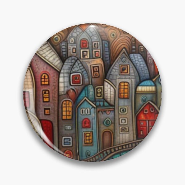 Item preview, Magical Folk Village Under Moonlight designed and sold by EpicFoxArt.