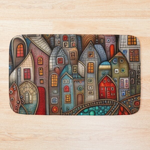 Item preview, Magical Folk Village Under Moonlight designed and sold by EpicFoxArt.