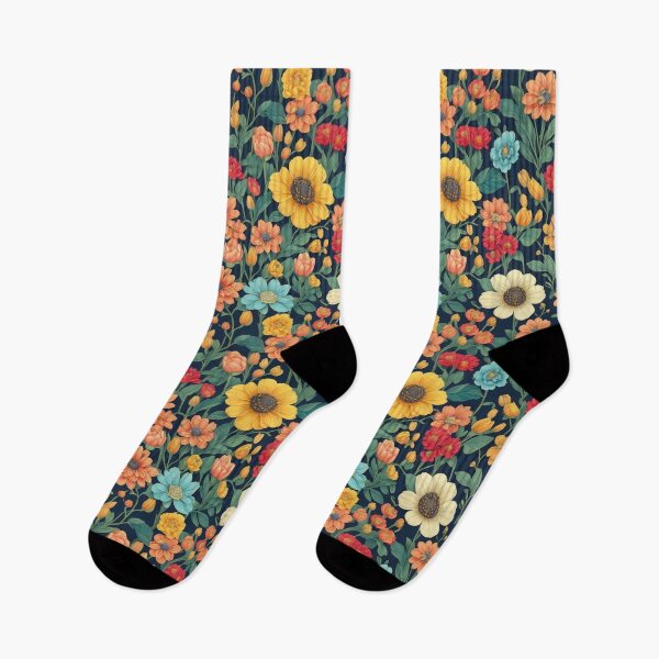 Item preview, Vibrant Pastel Floral Pattern: A Unique Botanical Tapestry designed and sold by visterie.