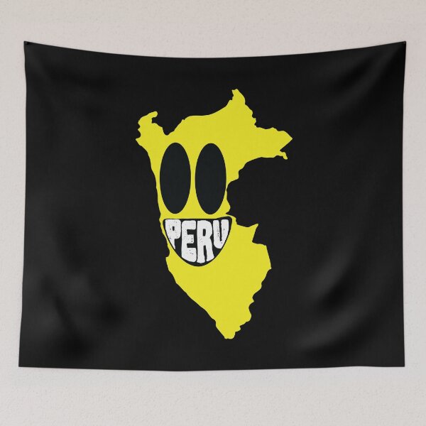 Item preview, Peru Grinning: Peru Happy Smirking Face designed and sold by pelagio.