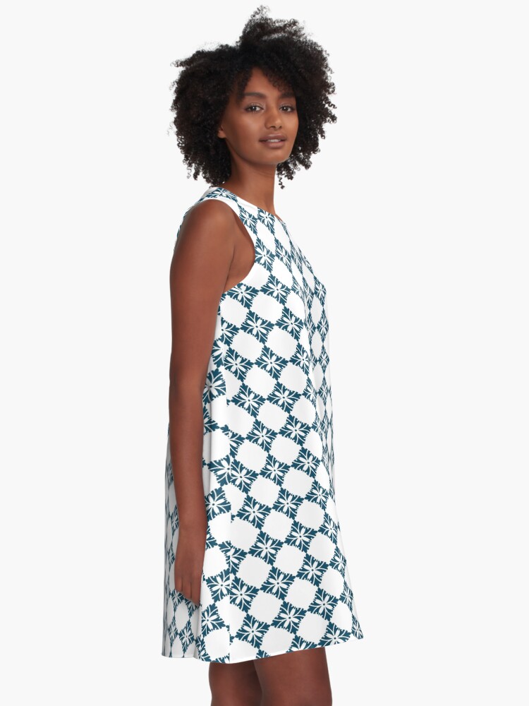 Alternative Ansicht von Einfaches Lilienmuster A-Linien Kleid