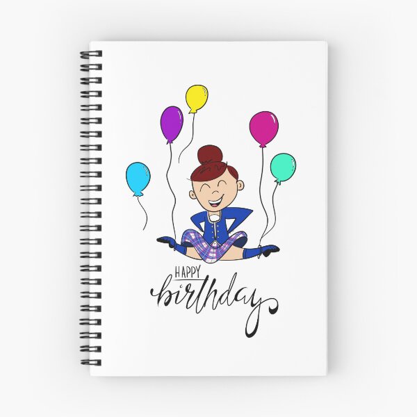 Item preview, Birthday Leap- female, cobalt blue kilt, red-brown hair designed and sold by LizCaityArt.