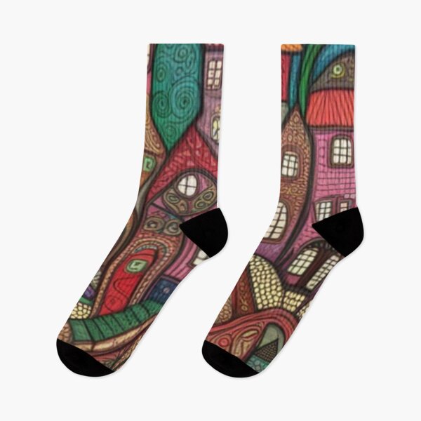 Item preview, Magical Folk Village  designed and sold by EpicFoxArt.