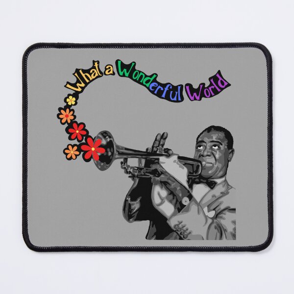 Item preview, Louis Armstrong Portrait And Quote designed and sold by Unhinged Heather.