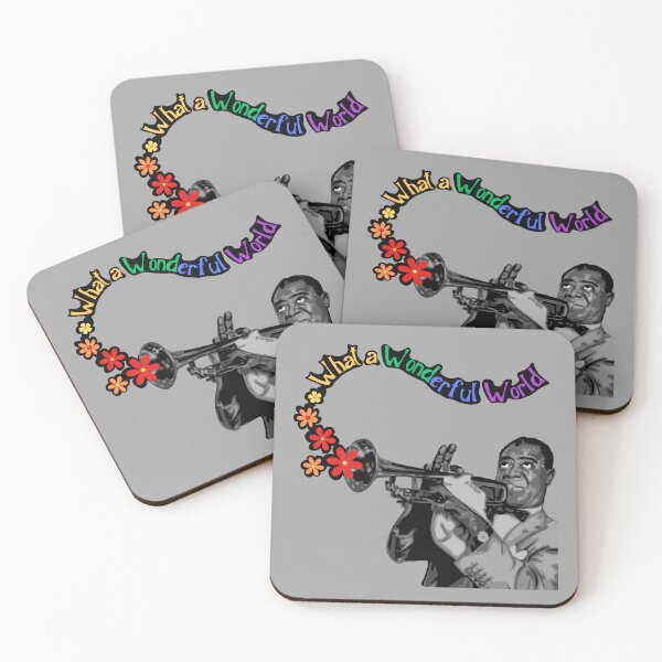 Item preview, Louis Armstrong Portrait And Quote designed and sold by Unhinged Heather.