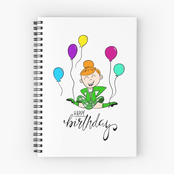 Item preview, Birthday Leap- female, green kilt, tangerine hair designed and sold by LizCaityArt.