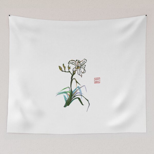 Item preview, White Lily Chinese Painting designed and sold by joannahliu.