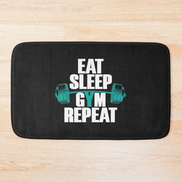 Item preview, Bodybuilding funny Tee Eat Sleep Gym Repeat designed and sold by Colorful Designs.