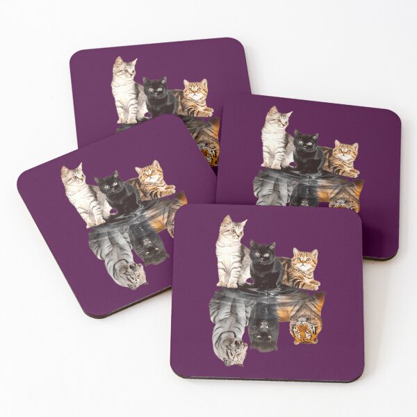 Item preview, Cats Reflection Mirror Cheetah Tiger Puma Cat & Animal Lover 		 designed and sold by quyhqajlmgt27.