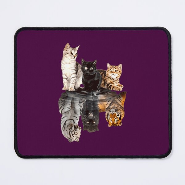 Item preview, Cats Reflection Mirror Cheetah Tiger Puma Cat & Animal Lover 		 designed and sold by quyhqajlmgt27.