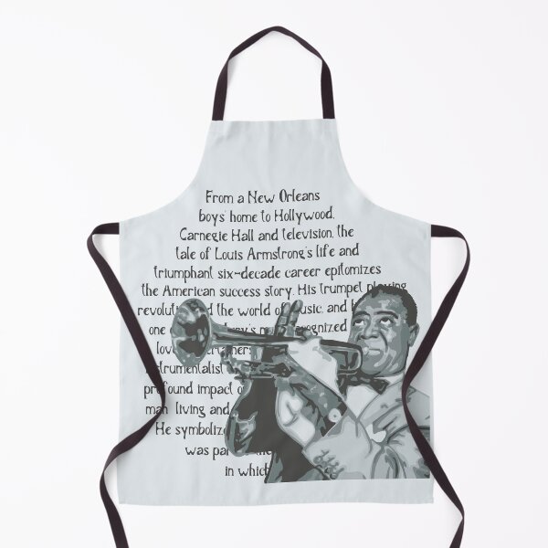 Item preview, Louis Armstrong Portrait And Quote designed and sold by Unhinged Heather.