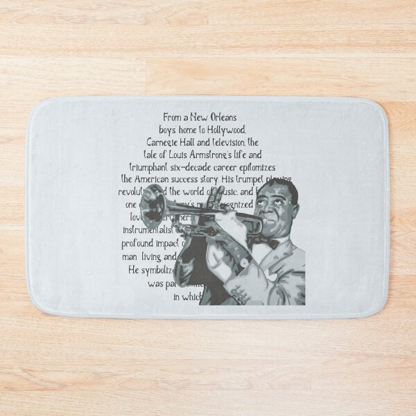 Item preview, Louis Armstrong Portrait And Quote designed and sold by Unhinged Heather.