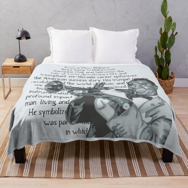 Item preview, Louis Armstrong Portrait And Quote designed and sold by Unhinged Heather.