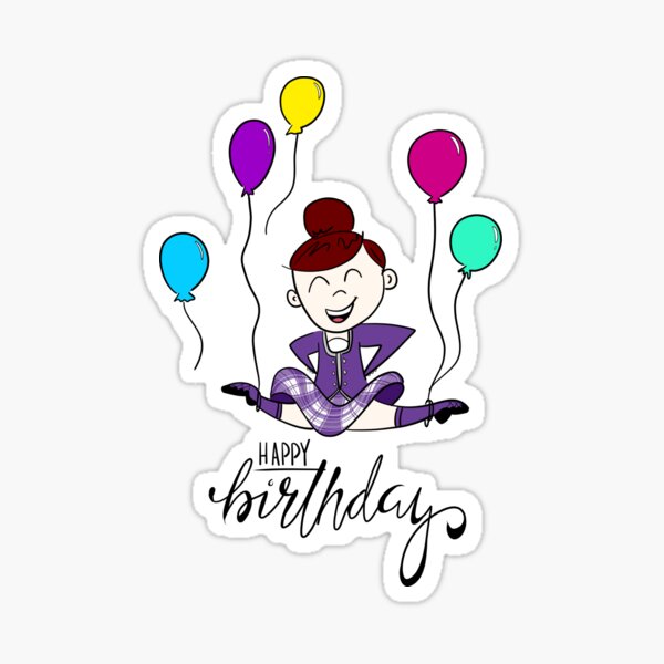 Item preview, Birthday Leap- Female, Pastel Purple Kilt, brown hair designed and sold by LizCaityArt.